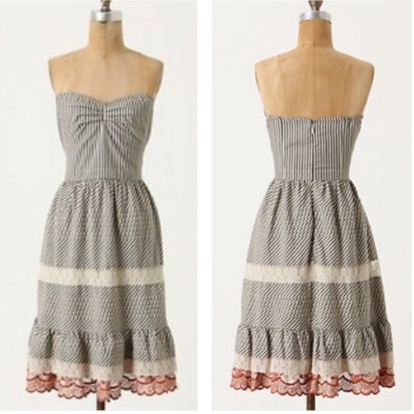 Anthropologie Dresses & Skirts - Zehavale miss Swiss corset strapless sundress